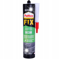 3x DEKORACYJNY KLEJ MONTAŻOWY PATTEX FIX DECOR 380G DO WNĘTRZ WODOODPORNY