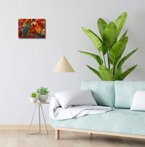 Obraz 30x20cm Kolorowe Ary zdjęcie 2