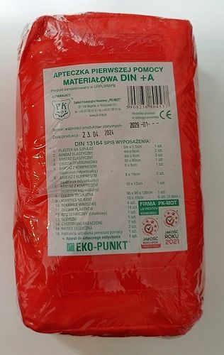 APTECZKA SAMOCHODOWA 41 elementów CAŁA EUROPA norma DIN13164:2022 +ustnik na Arena.pl
