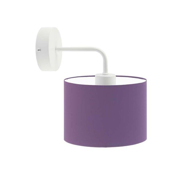 Złoty kinkiet z białym abażurem AURORA zdjęcie 7