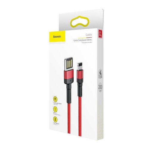 Kabel Lightning USB (dwustronny) Baseus Cafule 1,5A 2m (czerwony) na Arena.pl