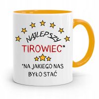 Dla Tirowca Kierowcy Tira Kubek Żółty Na Prezent Z Nadrukiem Ze Zdjęciem