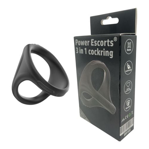 power escorts - br185 - 3 in 1 cockring - super flexible - colour box na Arena.pl