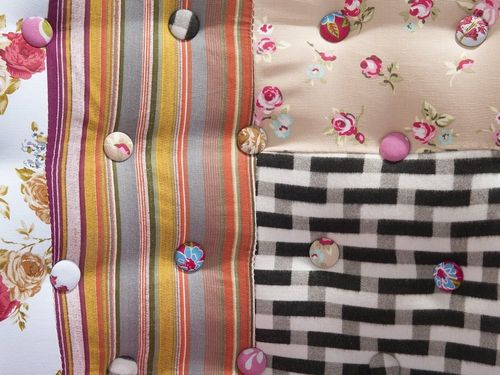 Fotel Patchwork Wielokolorowy Mandal na Arena.pl