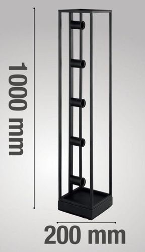 Lampa stojąca podłogowa Elbrus E27 60W czarna designer na Arena.pl