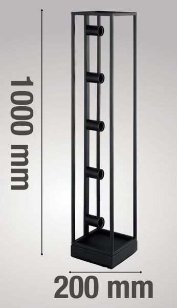 Lampa stojąca podłogowa Elbrus E27 60W czarna designer zdjęcie 3