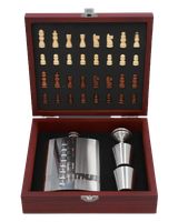 Zestaw Prezentowy Gentelo:  Szachy + Piersiówka + Kieliszki + Lejek