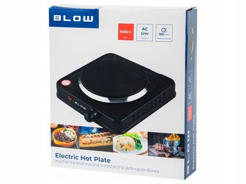 KUCHENKA ELEKTRYCZNA JEDNOPALNIKOWA PRZENOŚNA POLOWA TURYSTYCZNA 1000W na Arena.pl