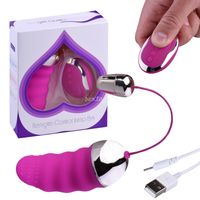 Eleganckie Jajko Intensywnie Stymulujące Pochwę - FIOLETOWY