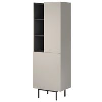 Regał prawostronny Noel 60x180 Kaszmir / Czarny