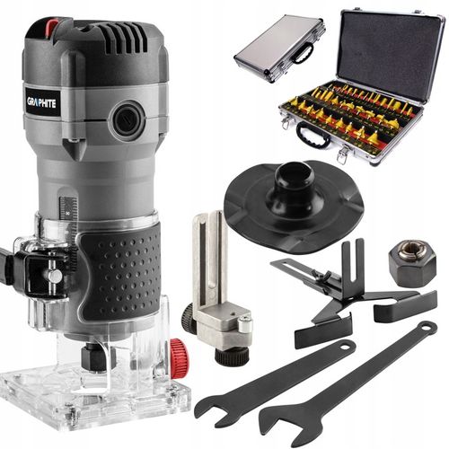 GRAPHITE FREZARKA KRAWĘDZIOWA TRYMER KRAWĘDZ I6-8MM 510W 59G718 +FREZY na Arena.pl