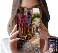 ETUI DO HUAWEI MATE 20 LITE - MALOWNICZA ULICZKA Z KAWIARNIĄ + SZKŁO