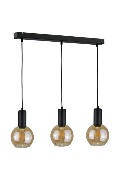 Lampa wisząca 3xE27 JANTAR BLACK zdjęcie 1