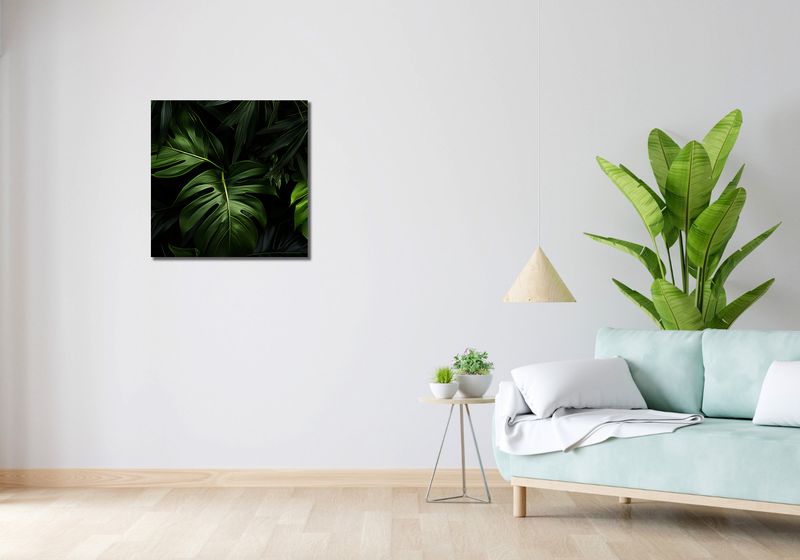 Obraz 60x60cm Zielony Szept zdjęcie 2