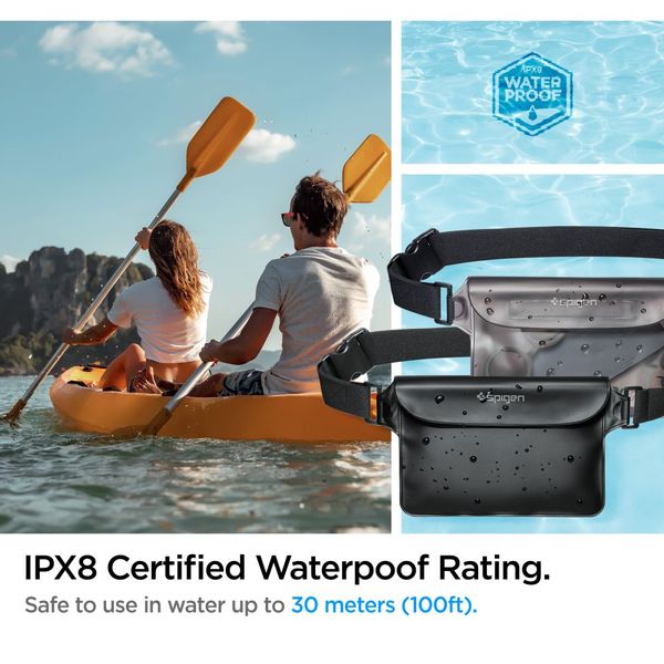 SPIGEN A620 UNIVERSAL WATERPROOF WAIST BAG BLACK zdjęcie 4