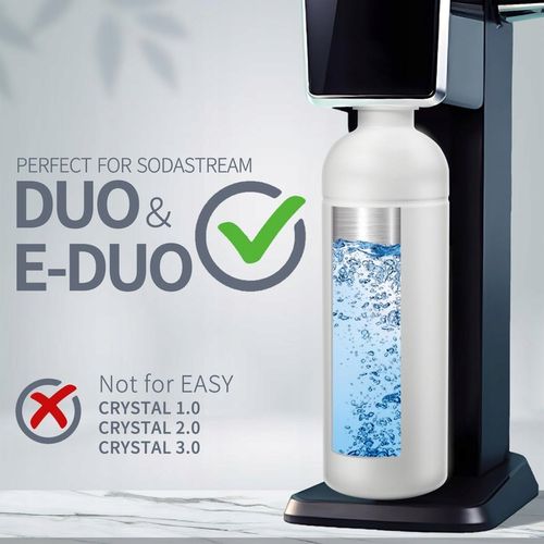 Butelka ze stali nierdzewnej 304, kompatybilna z Sodastream 1L BIAŁA na Arena.pl