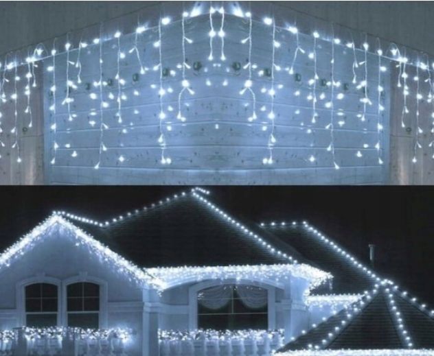 Sople FLASH BIAŁY Zimny 300 LED + ZIMNY FLASH zdjęcie 4
