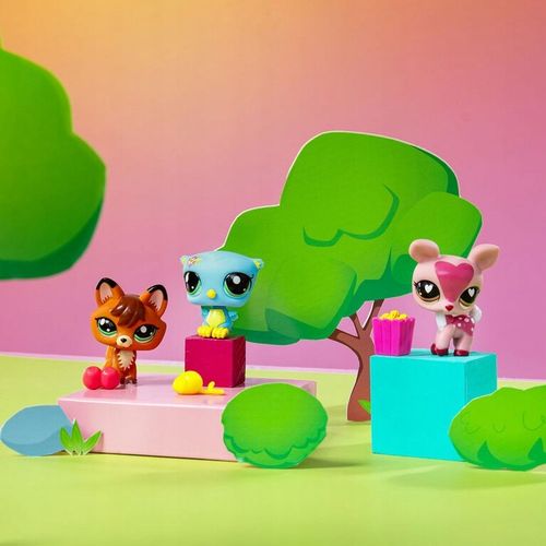 Littlest Pet Shop zestaw figurek tuba zwierzątka Sowa Lis Jeleń seria 3 na Arena.pl