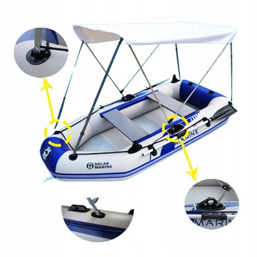 ZADASZENIE DO PONTONU ŁODZI DASZEK PRZECIWSŁONECZNY UNIWERSALNY BALDACHIM na Arena.pl