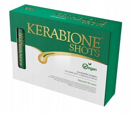 KERABIONE SHOTS 14 x 25 ml wegańska formuła na wypadanie włosów do picia zdjęcie 1