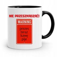 Dla Prezesa Viceprezesa Kubek Czarny Na Prezent Z Nadrukiem Ze Zdjęciem