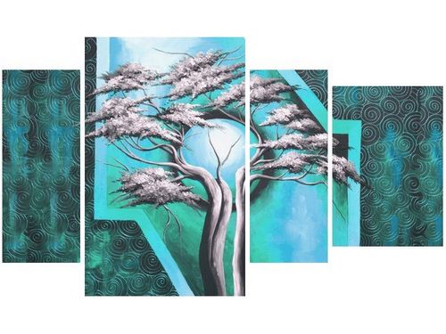 135CM 80 OBRAZ 4 ELEM DRZEWO O PÓŁNOCY ŚCIENNY na Arena.pl