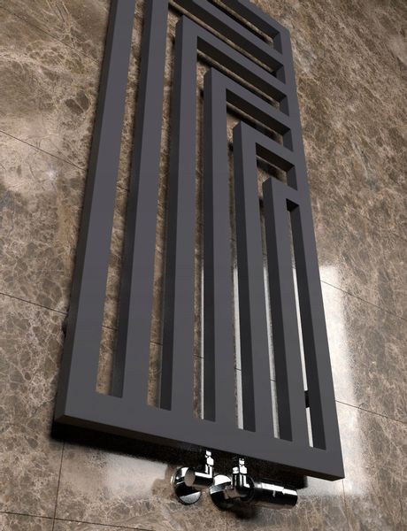 Grzejnik dekoracyjny LAOS-MIDDLE 1200x520 GRAFIT zdjęcie 6