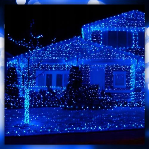 SOPLE LAMPKI CHOINKOWE ŚWIATEŁKA 300 LED 15,2M GRUBY KABEL FLASH ZEWNĘTRZNE na Arena.pl
