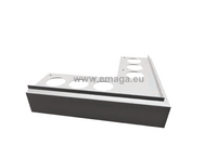 Emaga Nz90°PRIAMY narożnik zewnętrzny do profila PRIAMY/FLEX aluminium