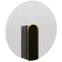 Kinkiet ścienny do salonu MORIS 4180 Ideus LED 6W 4200K szklany okrągły czarny chrom