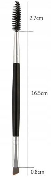 Pędzel do Brwi Skośny do Rzęs Dwustronny zdjęcie 8
