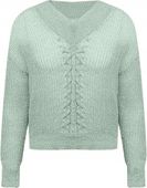 USHA sweter damski niebieski klasyczny do pasa rozmiar XL/XXL