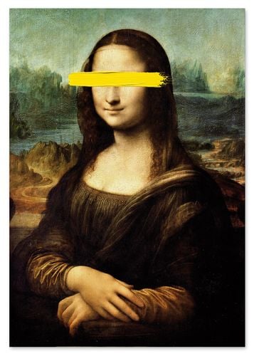 Plakat Mona Lisa da Vinci pop art 21x29,7 cm A4 na Arena.pl