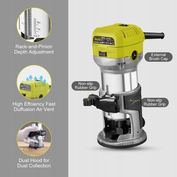 Frezarka górnowrzecionowa DEWINNER VPER1027 710W metalowy korpus zdjęcie 14