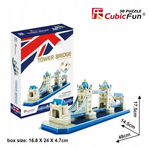 Puzzle 3D Tower Bridge Cubic Fun 52 Elementy na Arena.pl