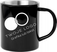 Kubek metalowy z grawerem własnego logo - 5 szt DANYMI FIRMY gadżet firmowy