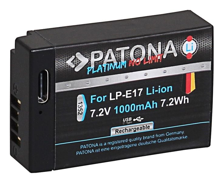 Patona Platinum akumulator Canon LP-E17 z USB-C zdjęcie 2