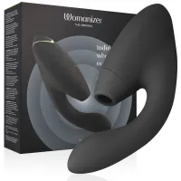 womanizer duo 2 czarny - system podwojnej stymulacji, wodoodporny