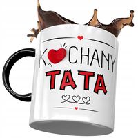 Kubek Czarny Dla Taty Ojca Na Dzień Taty Prezent Z Nadrukiem Ze Zdjęciem