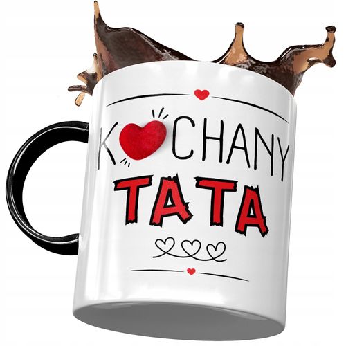 Kubek Czarny Dla Taty Ojca Na Dzień Taty Prezent Z Nadrukiem Ze Zdjęciem na Arena.pl