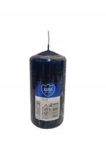 Świeca parafinowa Bezzapachowe Aura Bispol 60/120 granatowa