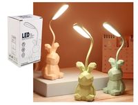 lampka nocna na biurko królik  led 28x6,5cm mix nt6116