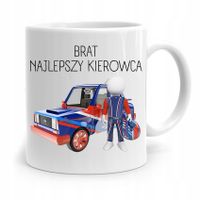 Kubek Prezent Dla Brata Najlepszy Kierowca! Z Nadrukiem Ze Zdjęciem