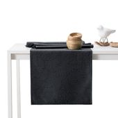 Zestaw obrus + bieżnik plamoodporny GAIA 115x250 + 35x250 C. Szary
