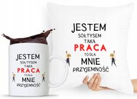 Zestaw Poduszka + Kubek Dla Sołtysa Prezent Z Nadrukiem Ze Zdjęciem