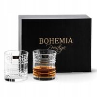 SZKLANKI KRYSZTAŁ WHISKY BOHEMIA SEMPRE 340 6 SZT