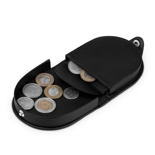 ALBATROSS portfel skórzany podkówka na bilon M018 czarny na Arena.pl