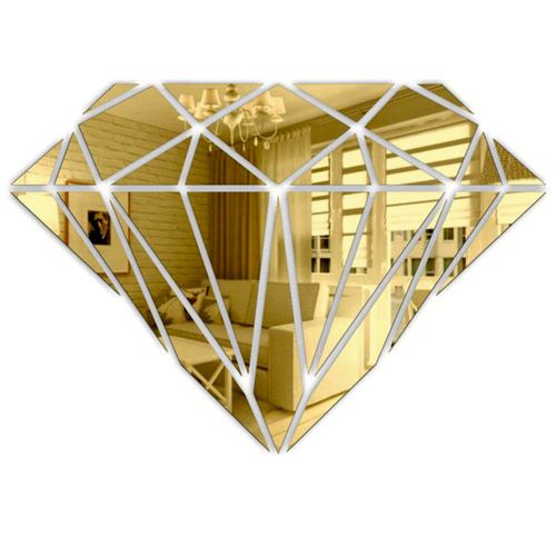 Dekoracyjne Lustro Akrylowe  Diament na Arena.pl