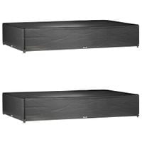 Pokrowce na meble ogrodowe, 2 szt., 16 oczek, 325x205x60 cm