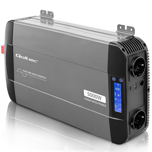 Qoltec przetwornica 12V/230V 2500W sinus na Arena.pl